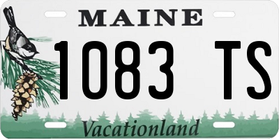 ME license plate 1083TS