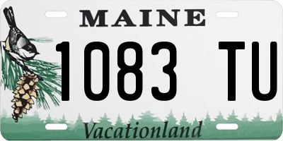 ME license plate 1083TU