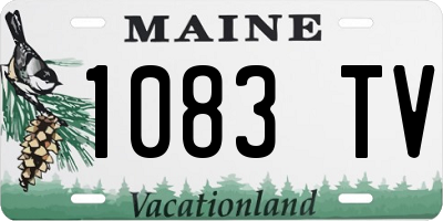 ME license plate 1083TV