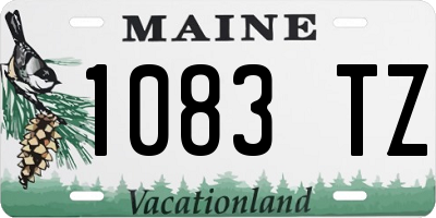 ME license plate 1083TZ
