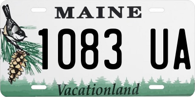 ME license plate 1083UA