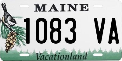 ME license plate 1083VA