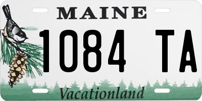ME license plate 1084TA