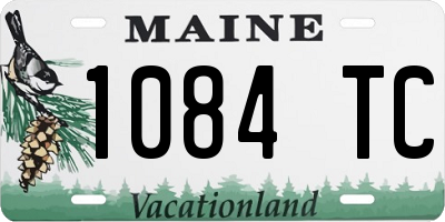 ME license plate 1084TC
