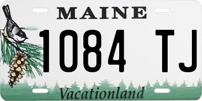 ME license plate 1084TJ