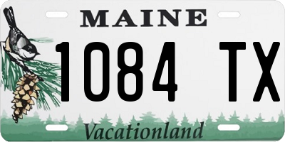 ME license plate 1084TX