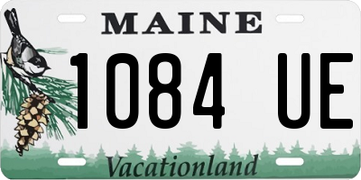ME license plate 1084UE