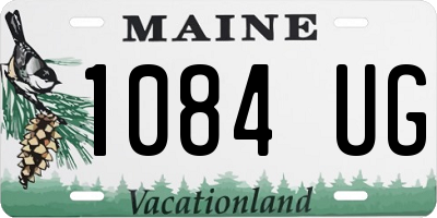 ME license plate 1084UG