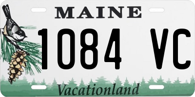 ME license plate 1084VC