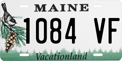 ME license plate 1084VF