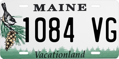 ME license plate 1084VG