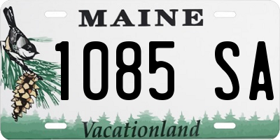 ME license plate 1085SA