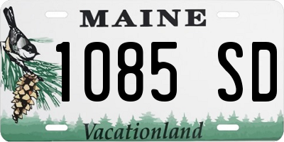ME license plate 1085SD