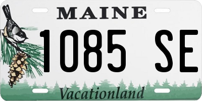 ME license plate 1085SE