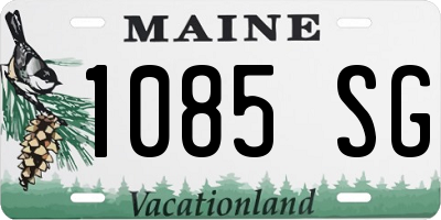 ME license plate 1085SG