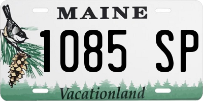 ME license plate 1085SP