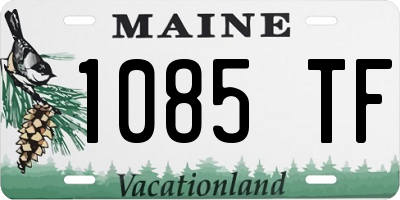 ME license plate 1085TF