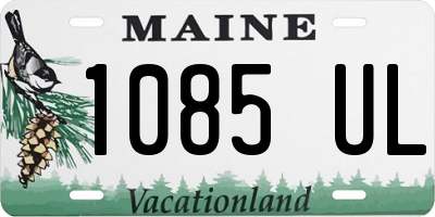 ME license plate 1085UL