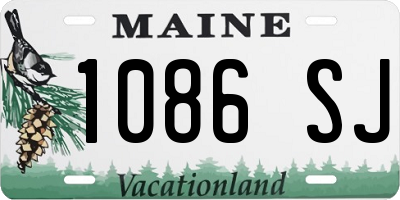 ME license plate 1086SJ