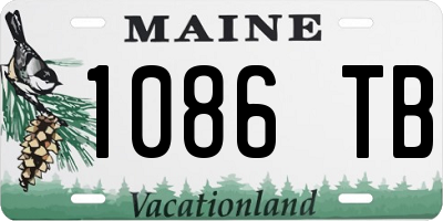 ME license plate 1086TB