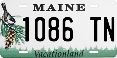 ME license plate 1086TN