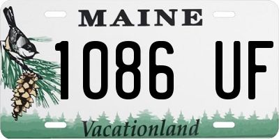 ME license plate 1086UF