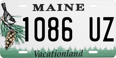 ME license plate 1086UZ