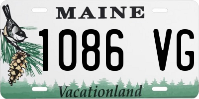 ME license plate 1086VG