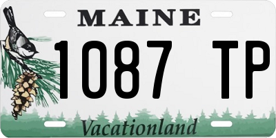 ME license plate 1087TP