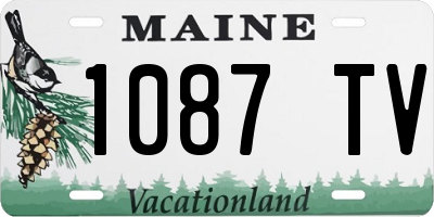 ME license plate 1087TV