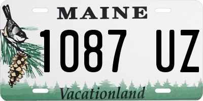 ME license plate 1087UZ