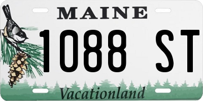 ME license plate 1088ST