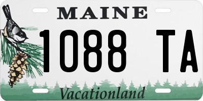 ME license plate 1088TA