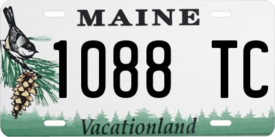 ME license plate 1088TC