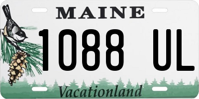 ME license plate 1088UL