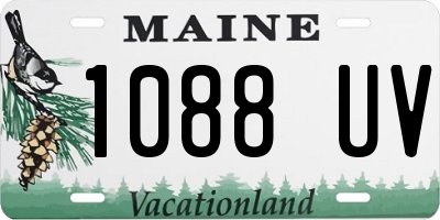 ME license plate 1088UV