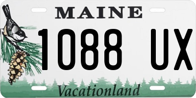 ME license plate 1088UX