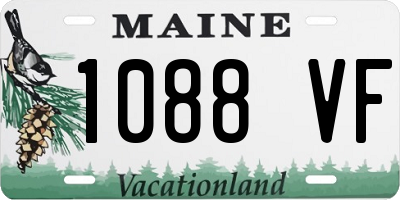 ME license plate 1088VF