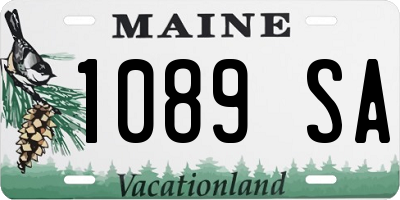 ME license plate 1089SA