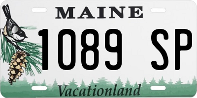 ME license plate 1089SP