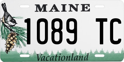 ME license plate 1089TC
