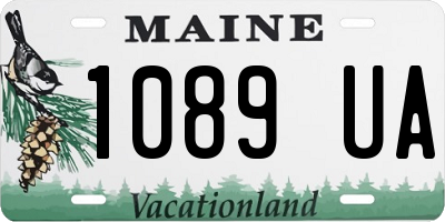 ME license plate 1089UA