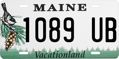 ME license plate 1089UB