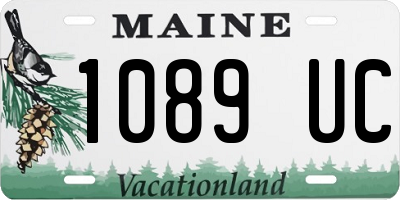 ME license plate 1089UC