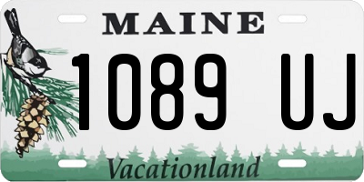 ME license plate 1089UJ