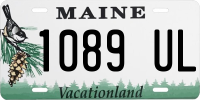 ME license plate 1089UL