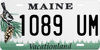 ME license plate 1089UM