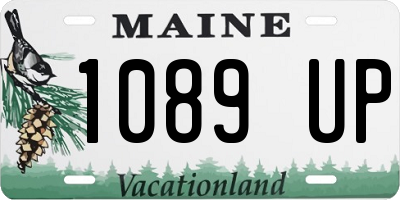 ME license plate 1089UP
