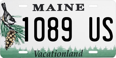 ME license plate 1089US