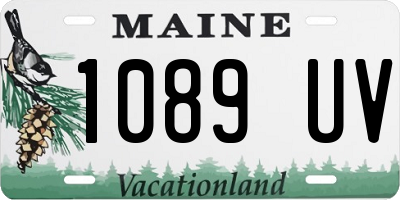 ME license plate 1089UV